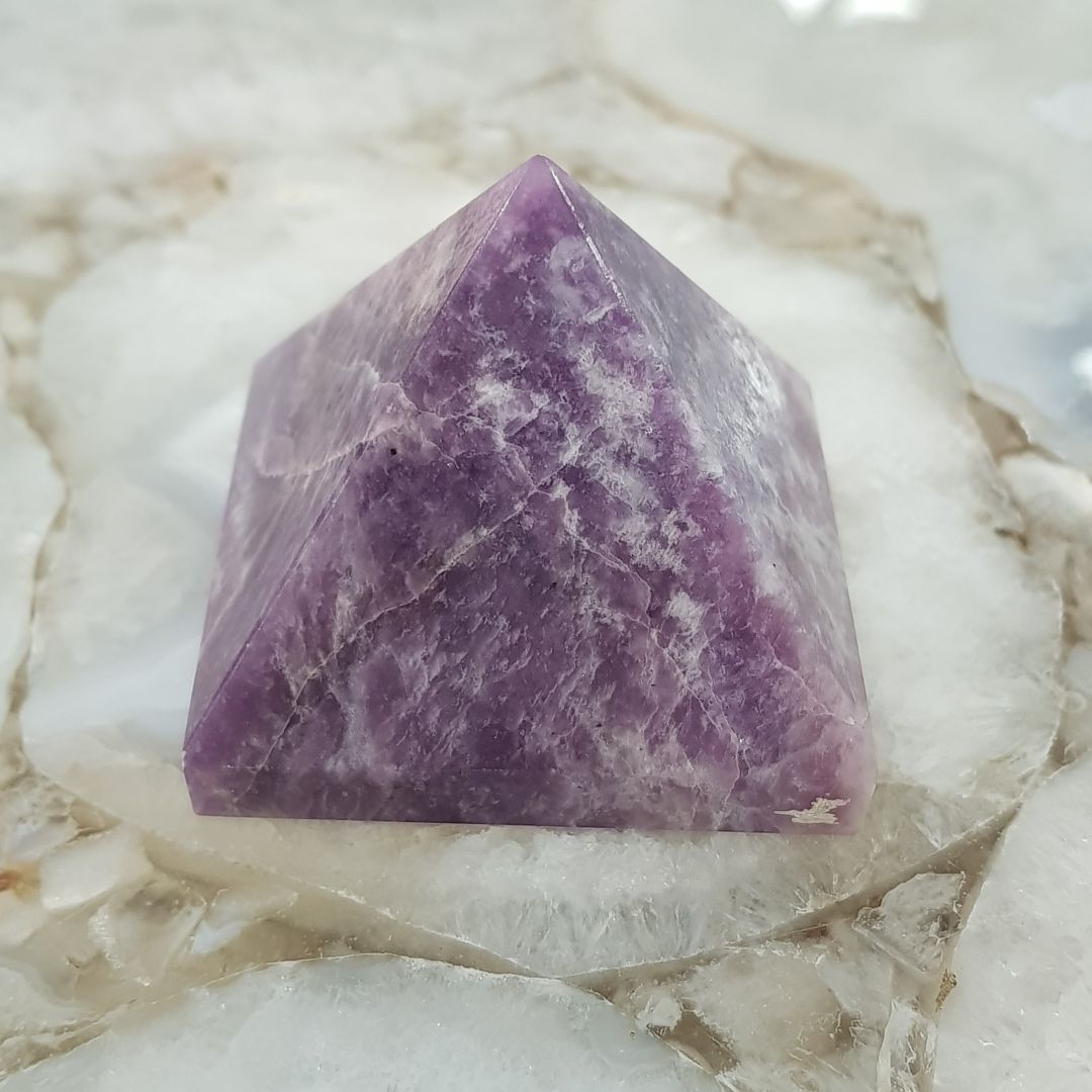 Lepidolite - Pyramid - 4.5cm Lepidolite - Pyramid - 4.5cm